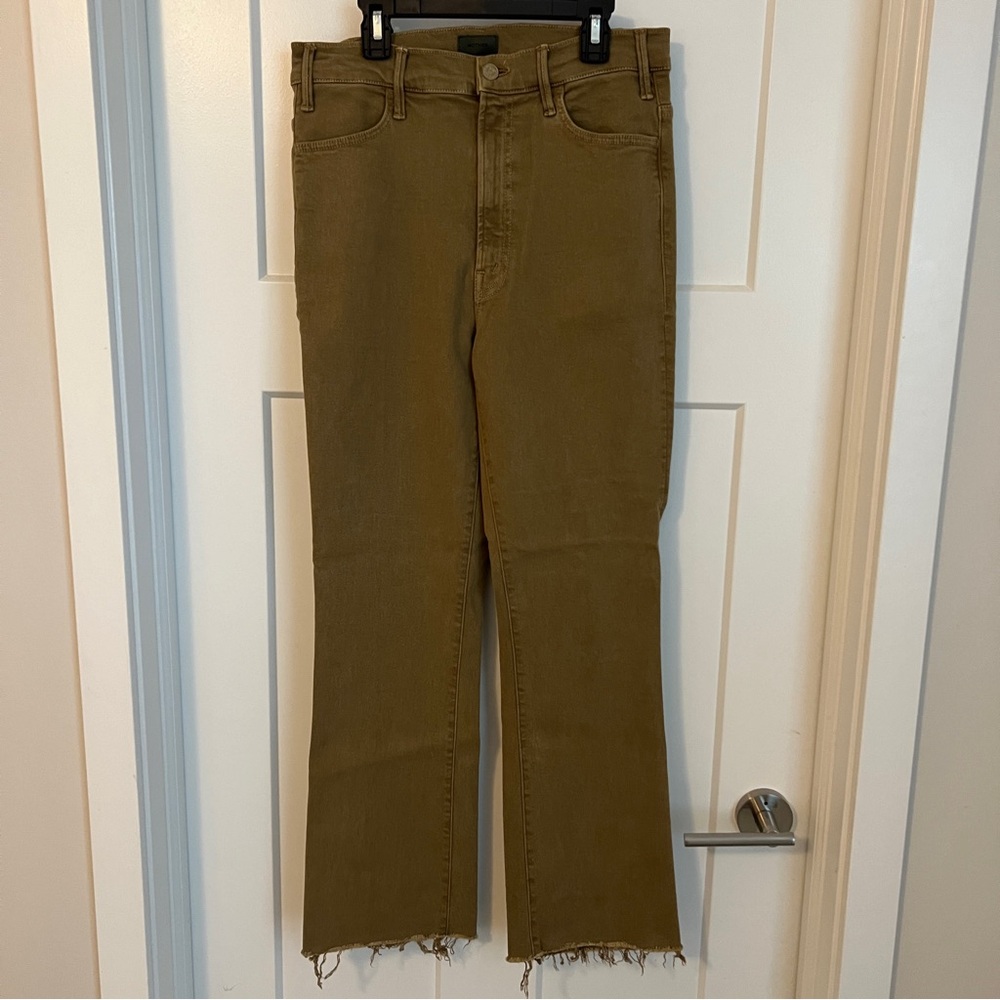 Mother jeans the hustler ankle fray in second chance size 30